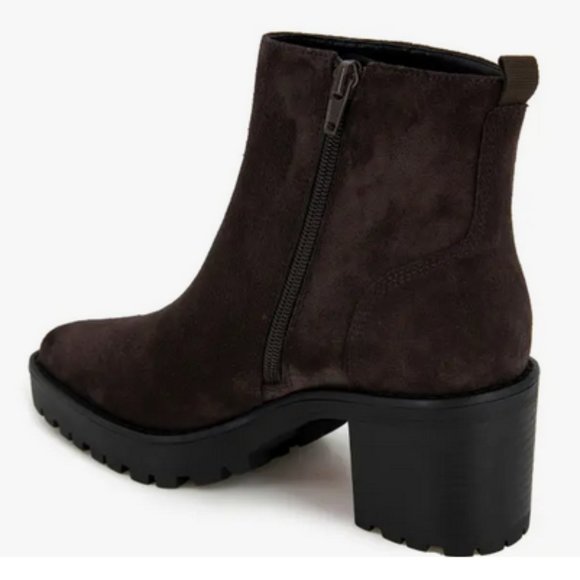 Milla genuine suede Leather Square-Toe Bootie (Women) André Assous sz 9-9.5 new - Picture 2 of 7